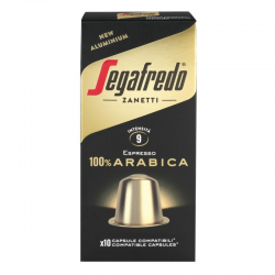 Segafredo Κάψουλες καφέ αλουμινίου γεύση Arabica ( συμβατές μηχανές nespresso) συσκευασία των 10 καψουλών