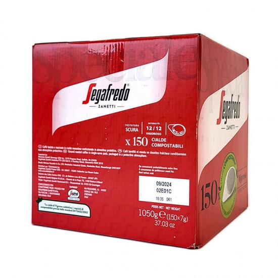 SEGAFREDO ΤΑΜΠΛΕΤA ΚΑΦΕ ΓΕΥΣΗ VIGOROSO (POD 44 ESE SYSTEM MACHINE)150TM