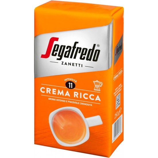 Segafredo αλεσμένος καφές γεύση Crema Ricca 250 γρ