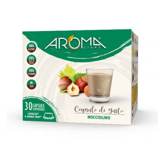 AROMA LIGHT ΚΑΨΟΥΛΑ ΡΟΦΗΜΑ ΓΕΥΣΗ NOCCIOLINO (A MODO MIO SYSTEM MACHINE)30TM