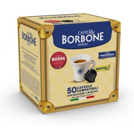 BORBONE ΚΑΨΟΥΛΑ ΚΑΦΕ ΓΕΥΣΗ ROSSA (DOLCE GUSTO SYSTEM MACHINE)1x50ΤΜ