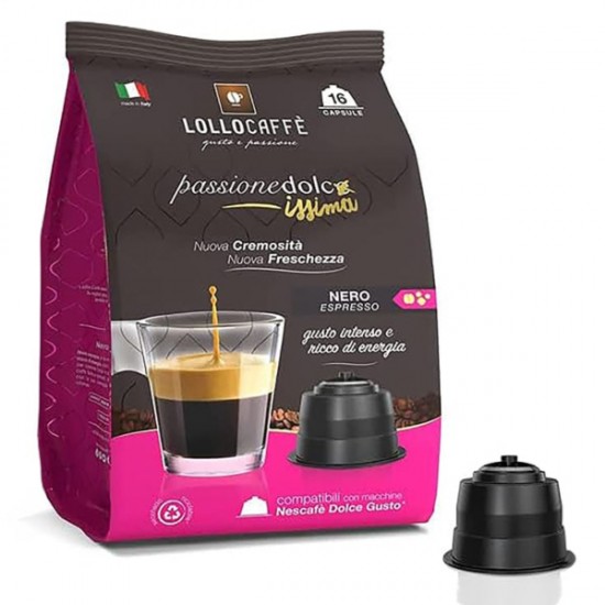 LOLLO ΚΑΨΟΥΛΑ ΚΑΦΕ ΓΕΥΣΗ NERO (DOLCE GUSTO SYSTEM MACHINE)16ΤΜ