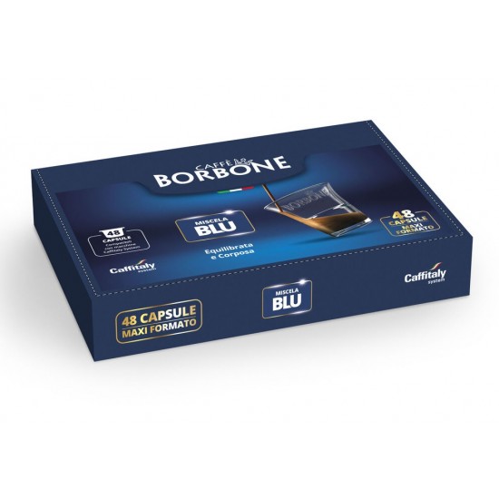 BORBONE ΚΑΨΟΥΛΕΣ ΚΑΦΕ ΓΕΥΣΗ BLU (ΣΥΜΒΑΤΟ ΜΕ ΣΥΣΤΗΜΑ CAFFITALY) 48 TM