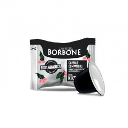 BORBONE ΚΑΦΕ ΚΑΨΟΥΛΑ ΠΛΑΣΤΙΚΟ ΓΕΥΣΗ KIKKA 100% ARABICA (ΣΥΜΒΑΤΟ ΜΕ ΜΗΧΑΝΗ NESPRESSO)50TM