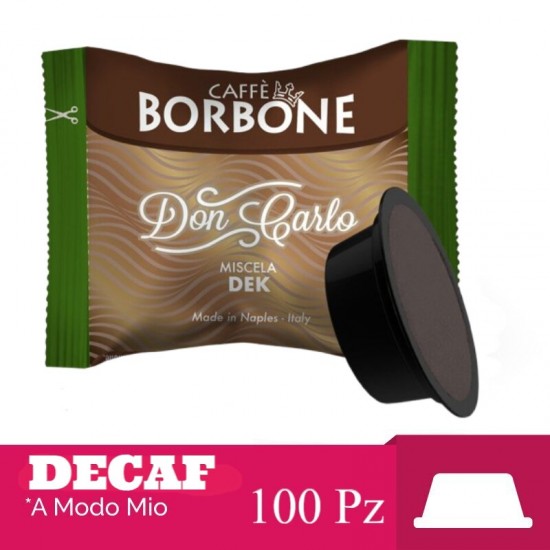 BORBONE ΚΑΨΟΥΛΑ ΚΑΦΕ ΓΕΥΣΗ DEK (A MODO MIO SYSTEM MACHINE)100TM