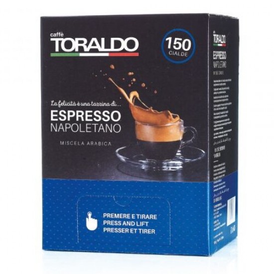 TORALDO ΤΑΜΠΛΕΤA ΚΑΦΕ ΓΕΥΣΗ ARABICA (POD 44 ESE SYSTEM MACHINE)150TM