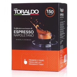 TORALDO ΤΑΜΠΛΕΤA ΚΑΦΕ ΓΕΥΣΗ CREMOSA (POD 44 ESE SYSTEM MACHINE)150TM