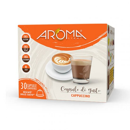 AROMA LIGHT ΚΑΨΟΥΛΑ ΡΟΦΗΜΑ ΓΕΥΣΗ ΚΑΠΟΥΤΣΙΝΟ (DOLCE GUSTO SYSTEM MACHINE)30ΤΜ