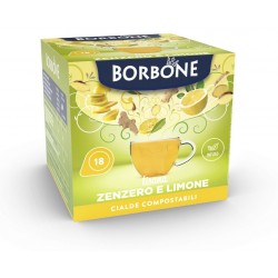  BORBONE ΚΑΨΟΥΛΕΣ ΤΣΑΙ ΜΕ ΤΖΙΝΤΖΕΡ ΚΑΙ ΛΕΜΟΝΙ 18 τεμ. (PODS 44 ESE MACHINE)