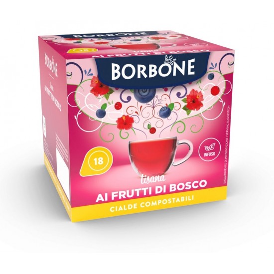 Borbone Εγχυμα Άγριων Μούρων 18 Χάρτινα Κάψουλες (ΚΑΨΟΥΛΕΣ 44 ESE MACHINE)